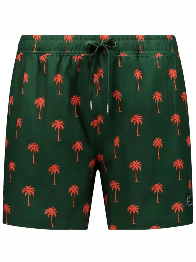 Son of a Beach Palmtree Heren Zwembroek - Groen