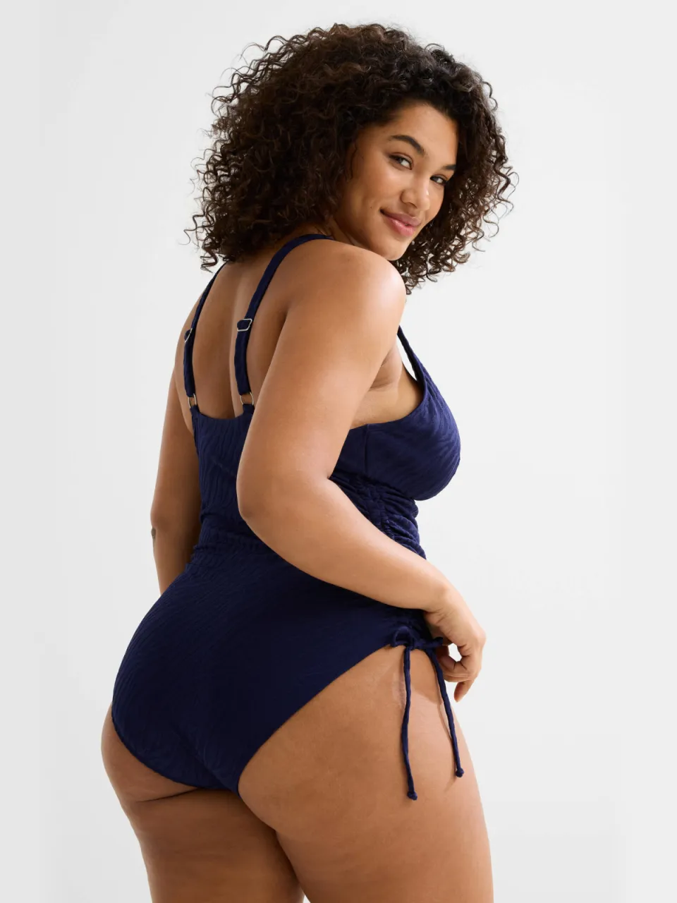 BEACHWAVE Curve corrigerend badpak donkerblauw, foto 4