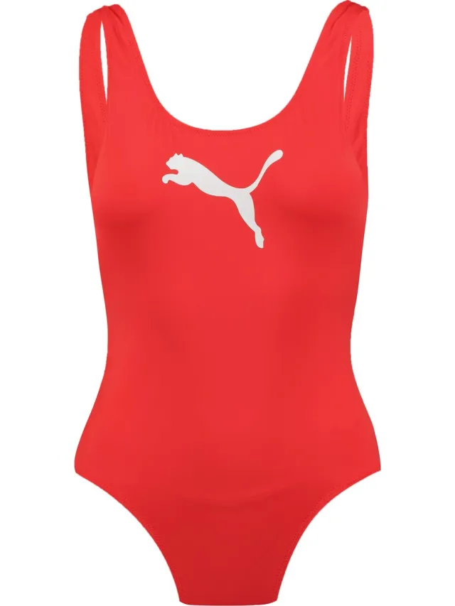 Puma Women Swimsuit - Badpak - M - Rood