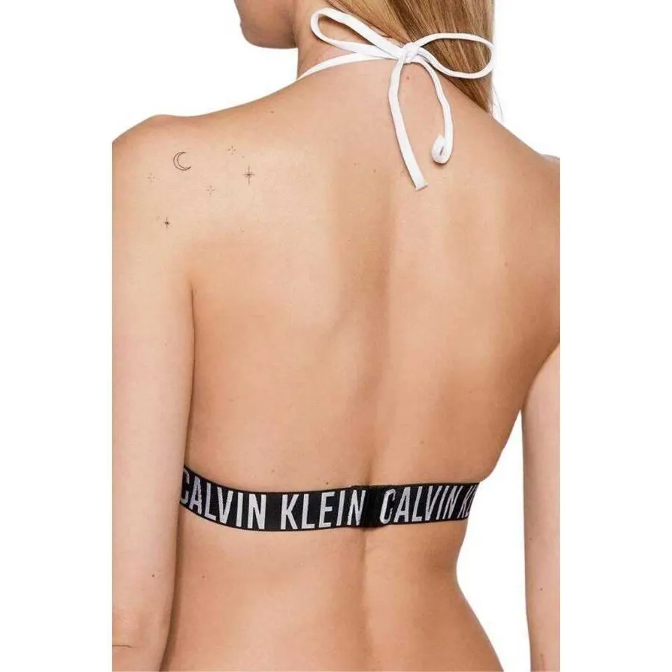 Calvin Klein Dames/Dames Tweekleurig Bikinitopje (Wit)
