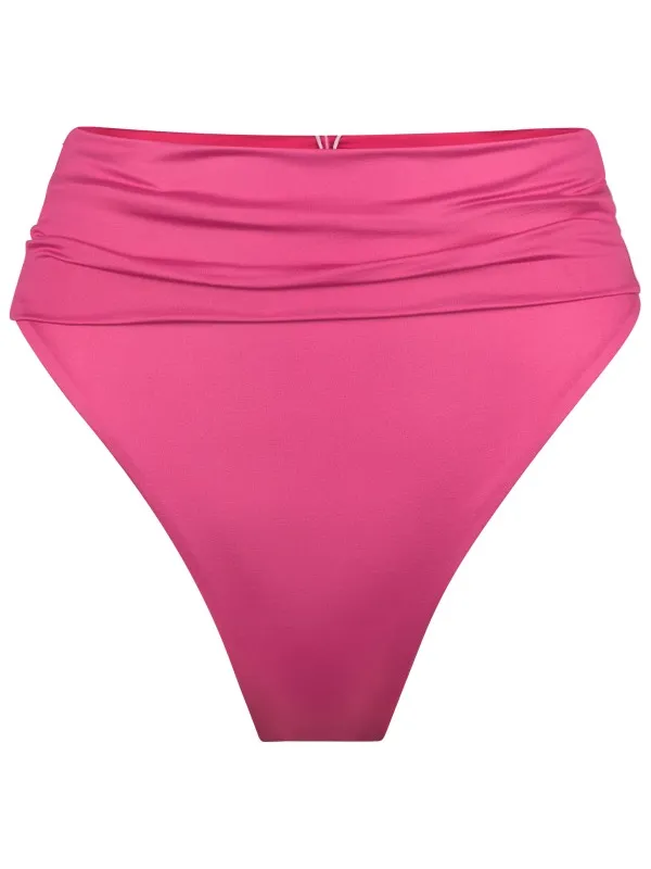 Seafolly Women's Soleil Roll Top High Rise Pant - Bikinibroekje, roze