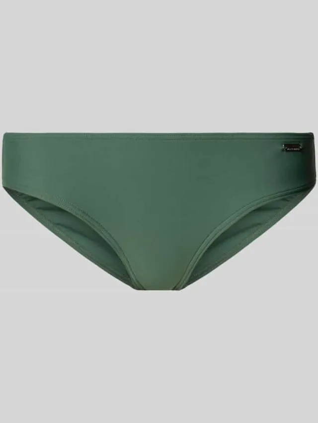 VENICE BEACH Bikinibroekje met labelapplicatie, model 'Summer' Olijfgroen