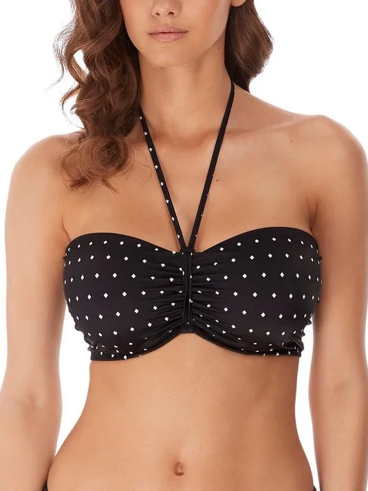 Freya Maat 65F Jewel Cove Bandeau bikini (EU) Zwart Wit