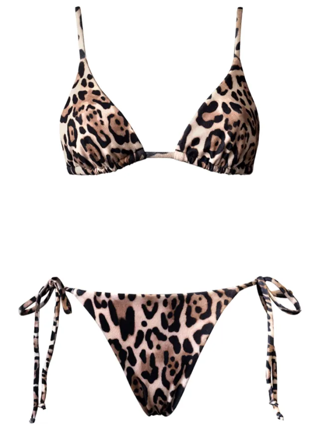 Anekdot dames vegan Bikini Set Olbia Triangle Luipaard