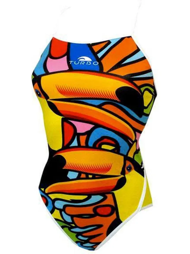 Turbo Tucan Zwemkleding Veelkleurig 9-10 Years Meisje Multicolor