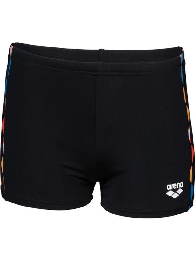 Arena B Carnival Swim Short Black-Multi Zwart