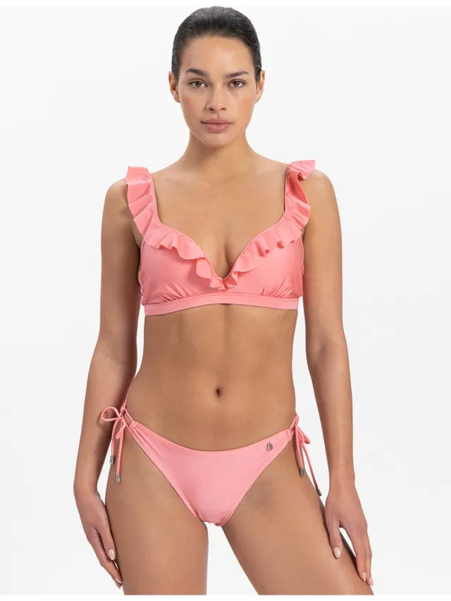 Beachlife Pink Shine Dames Bikinibroekje Roze, Glitter