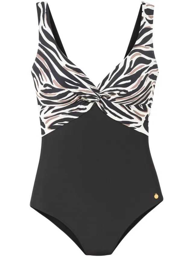 badpak zebraprint zwart, foto 2