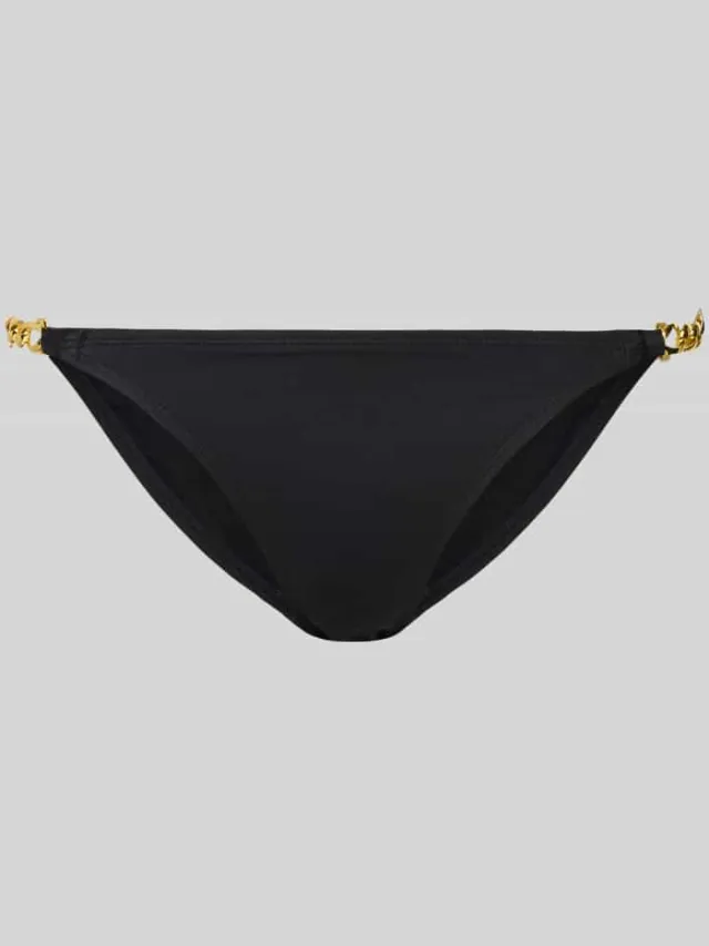 Dorina Bikinibroekje met applicaties in metallic, model 'FILAO' zwart, foto 2