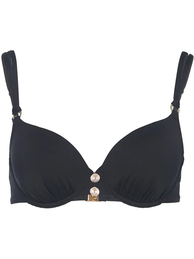 Joop! Bügel-Bikini-Top Solid Gold Deco zwart