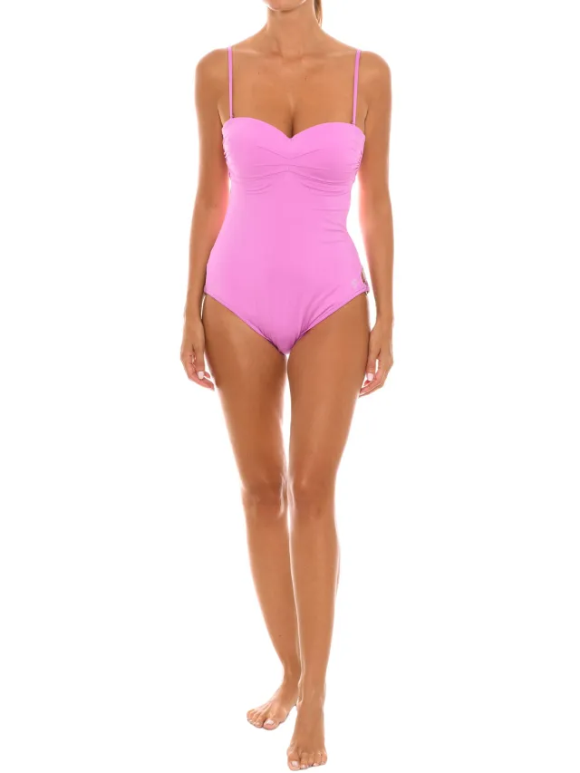 Marie Claire Damesbadpak met strapless halslijn 46219 Roze