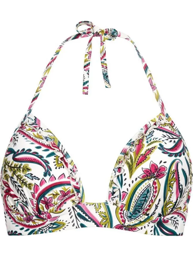 Cyell Maat 42B WAJANG FLORAL Bikinitop Voorgevormd Push Up Dames