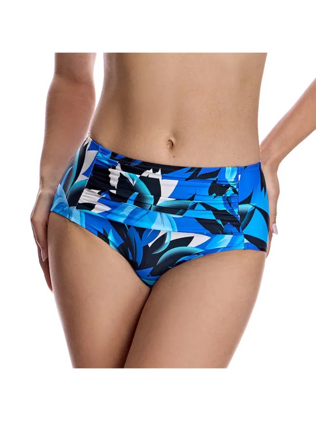 Ory W250459 bikinibroekje met hoge taille blauw, foto 2