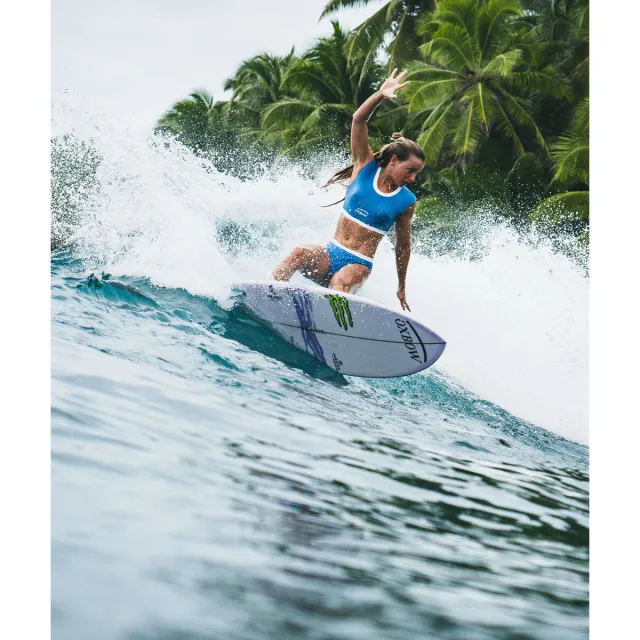 Oxbow Malibu croptop bikini blauw
