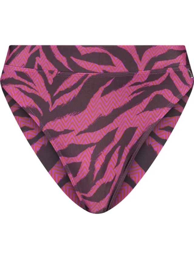 Beachlife Zigzag Zebra brazilian bikinibroekje Paars