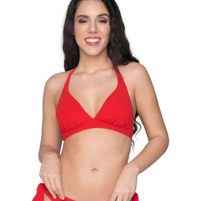 Luna Splendida Blue Sense driehoekig bikinitop rood
