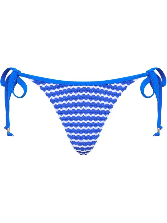 Seafolly Women's Mesh Effect Tie Side Rio Pant - Bikinibroekje, blauw