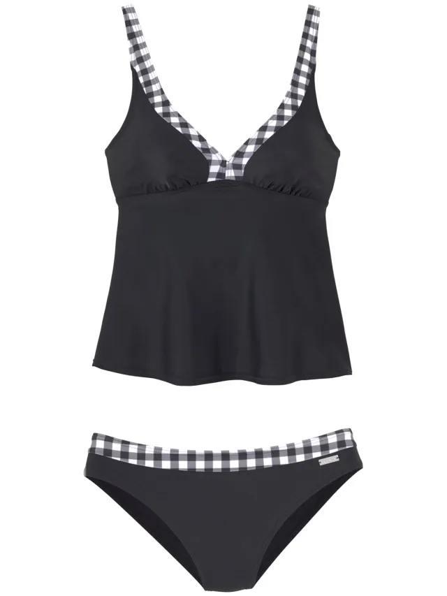 beugeltankini zwart wit, foto 2