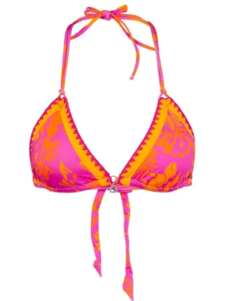 banana moon Bikinitop met labeldetail, model 'BLUCO' Felroze