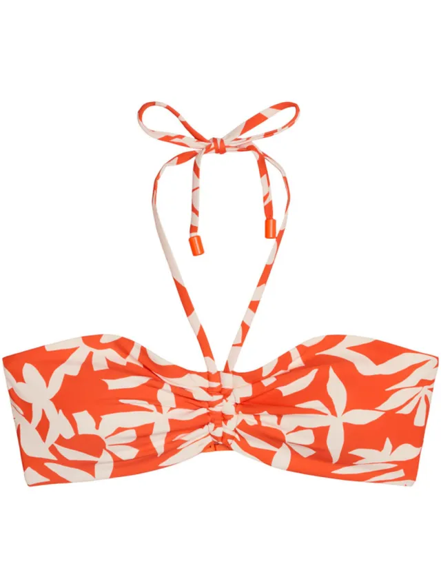 Marc O'Polo Vrouwen Triangel bikinitop Firecracker Floral oranje, foto 2