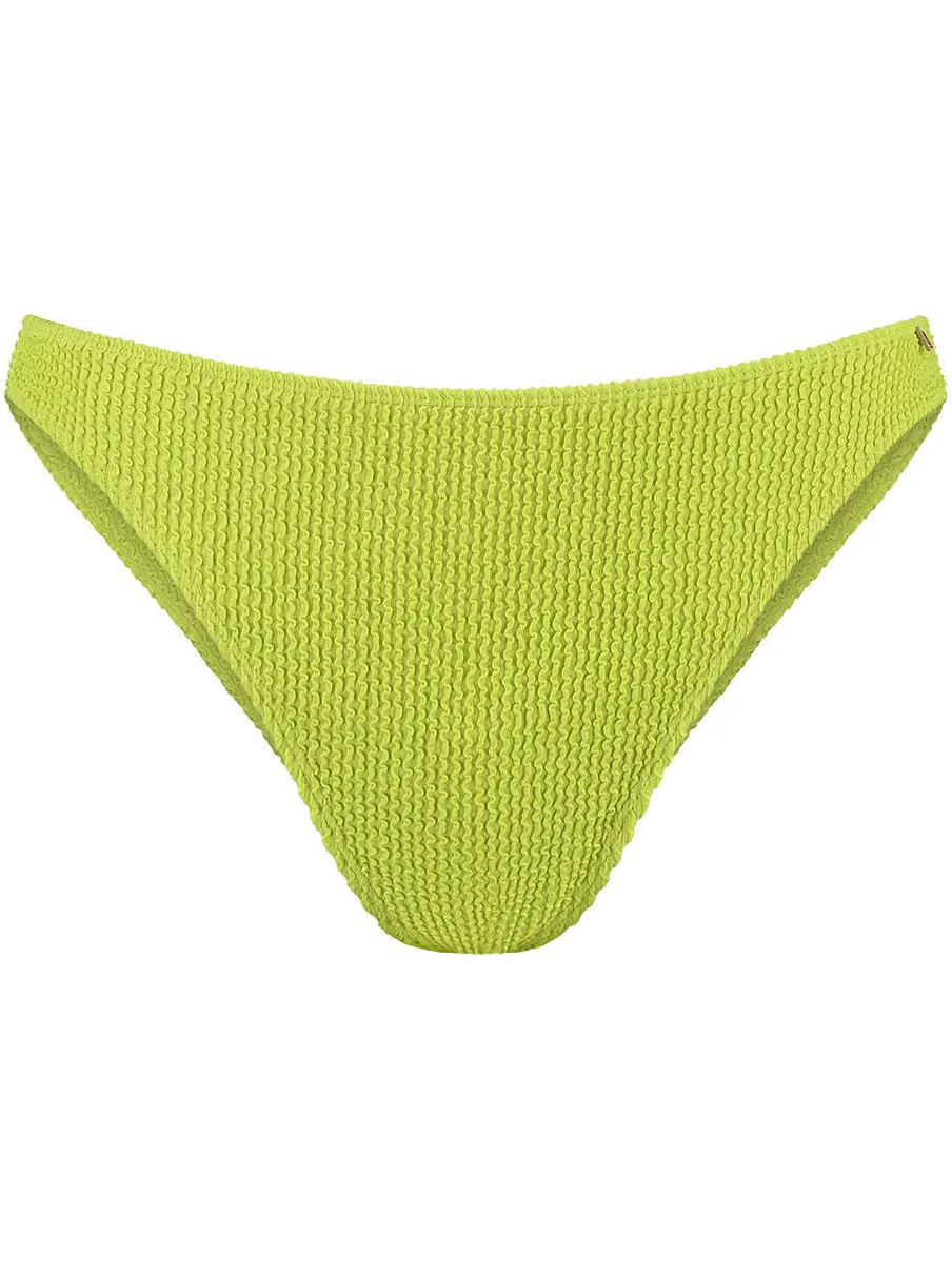 Beachlife brazilian bikinibroekje met textuur lichtgroen, foto 2