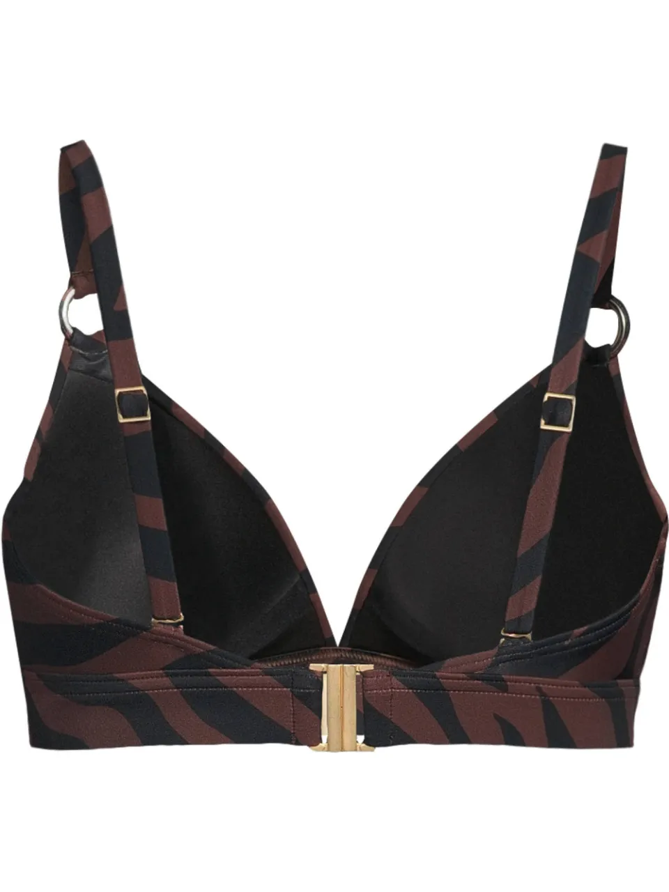 BEACHWAVE beugel bikinitop zebraprint donkerbruin/zwart, foto 3