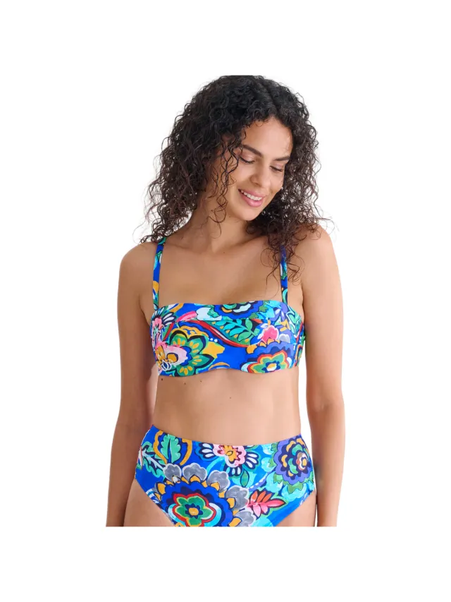 Lisca Bikini Lisca MEXICO voorgevormd bandeau-bikinitopje Blauw