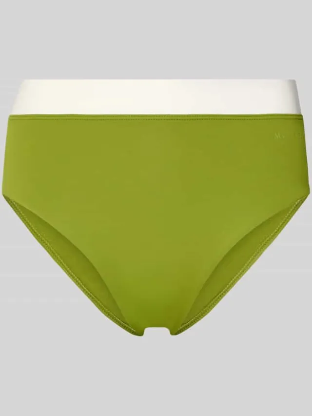 Marc O'Polo bikinibroekje met contrastband lichtgroen, foto 2