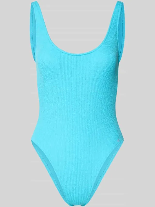 banana moon Badpak met labeldetail model 'BELMAR' lichtturquoise