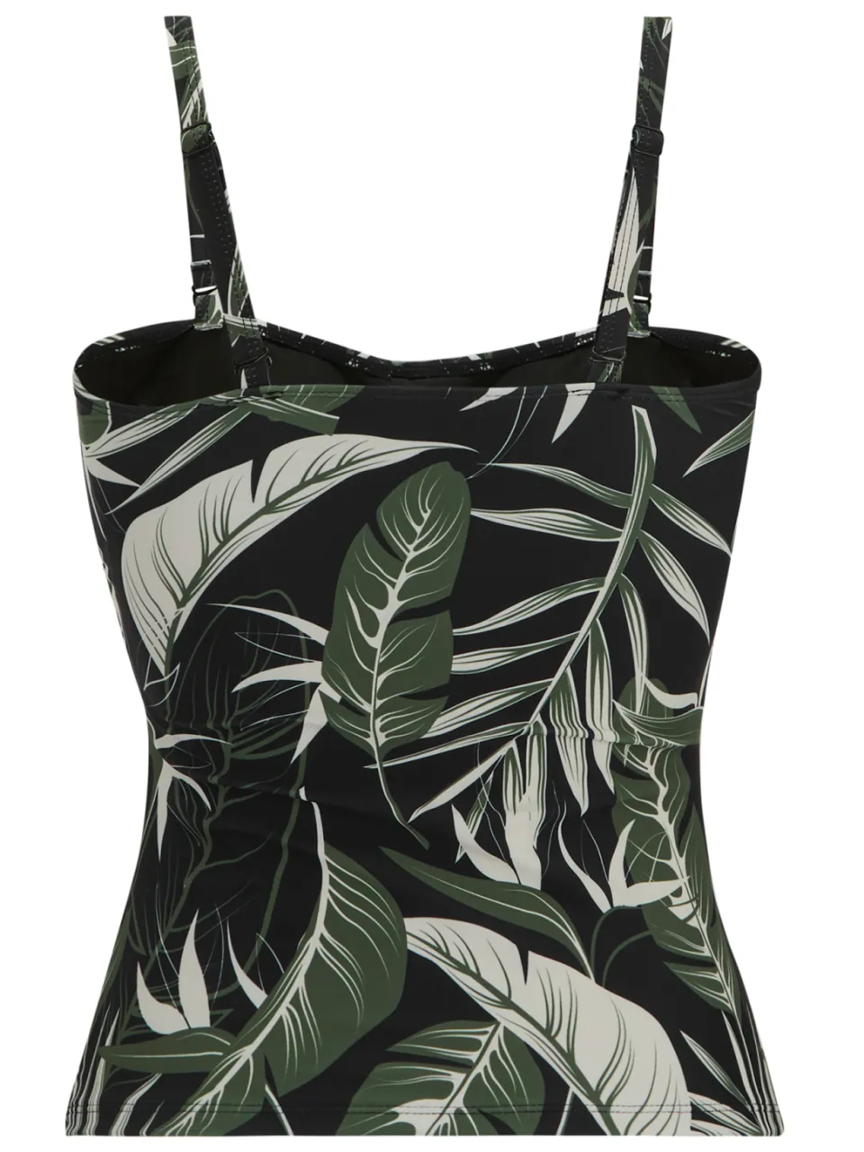 Regatta Dames Aceana III Tropische Bladeren Tankini Top (Groen/Wit/Zwart), foto 2