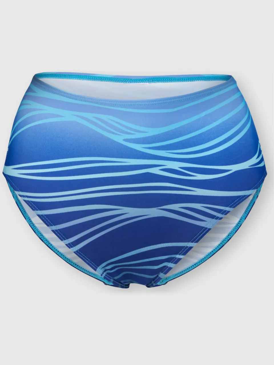 bikini aqua middenblauw bedrukt, foto 3