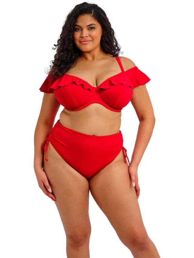 Elomi high waist bikinibroekje Plain Sailing rood