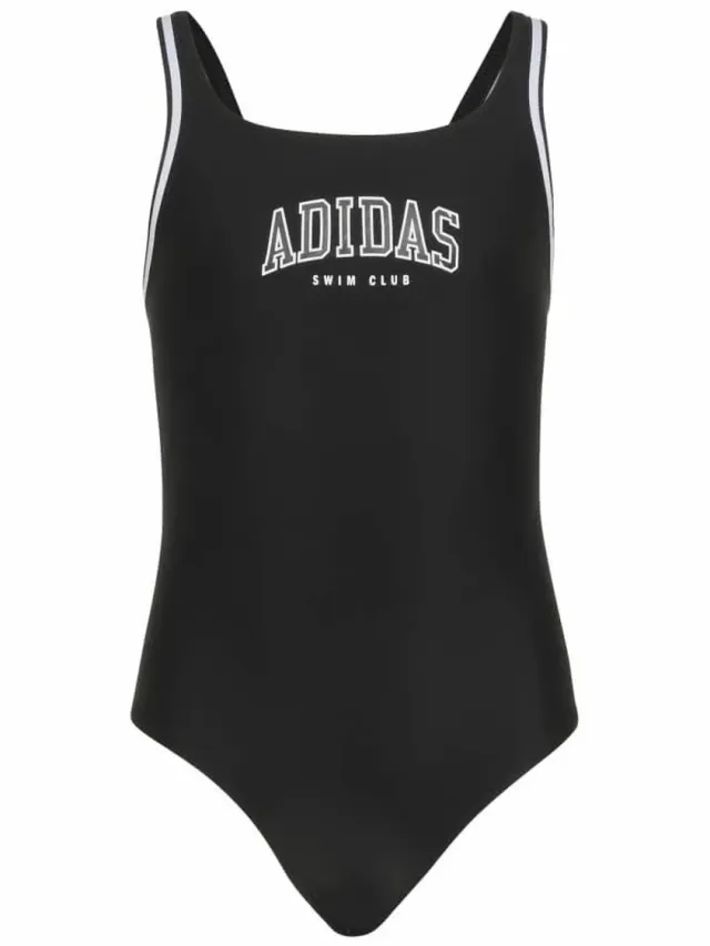 Adidas Collegiate Colorblock Zwemkleding Zwart 14-15 Years Meisje Black / White