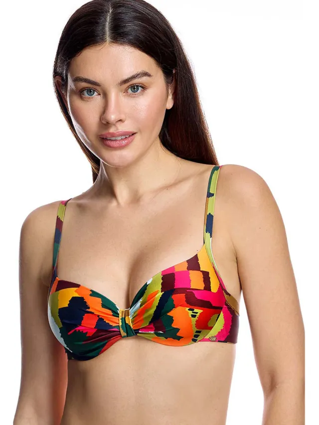 Ory W260124 gecupte bikinitop veelkleurig