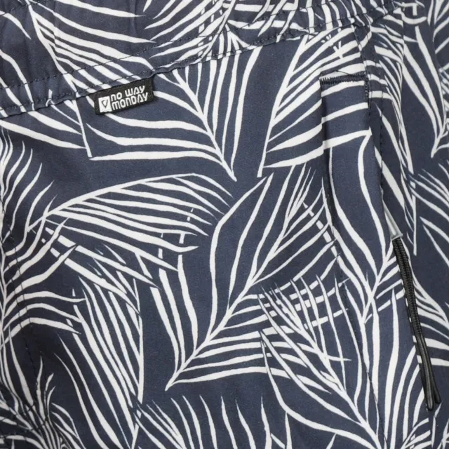 No Way Monday Swimshort N58238-117 dark Blue Dark Blue motief