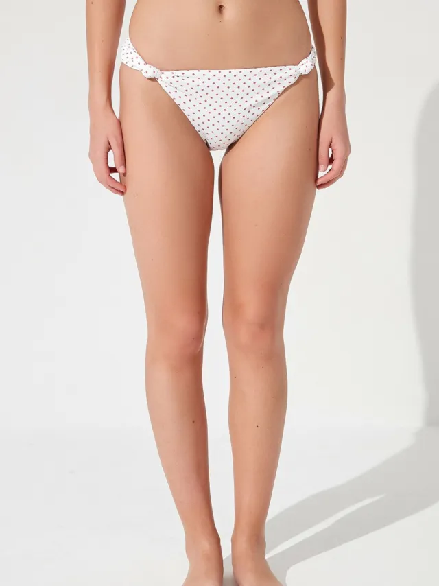 Penti Lage Taille Stippelbroek Hipster Bikini Onderkant Gebroken wit