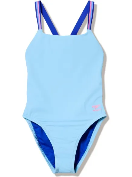 Speedo Solid Comfort badpak lichtblauw