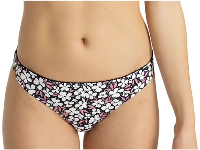 Roxy Into The Sun Moderate Bikinibroekje Zwart S Vrouw Anthracite Pretty