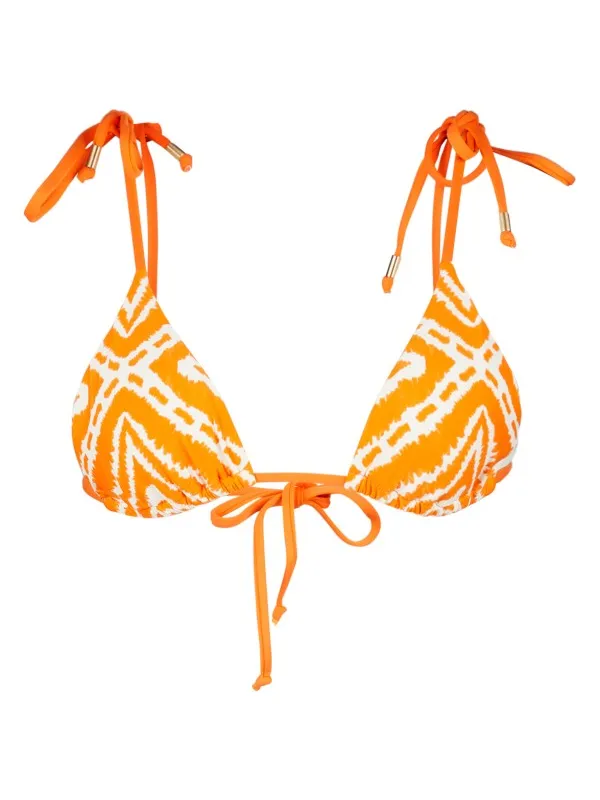 Seafolly Women's Zanzibar Slide Tri - Bikinitop, oranje