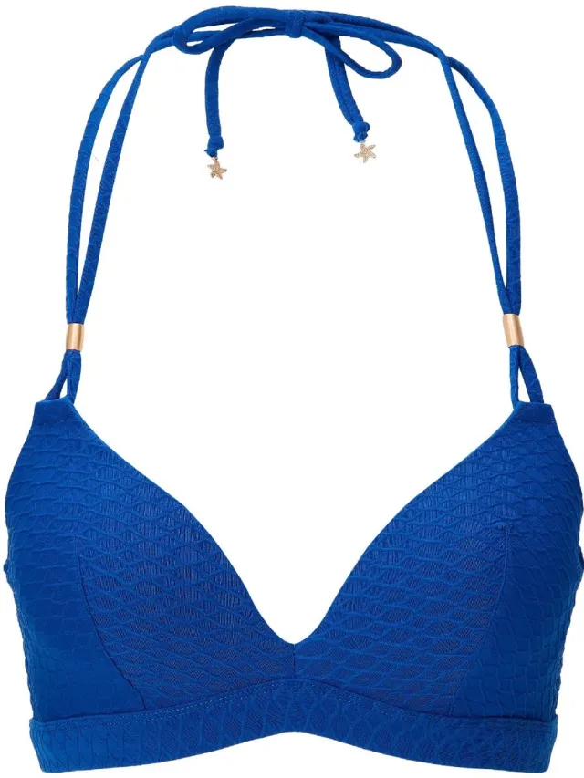 LingaDore Voorgevormde Triangel Bikini top Blauw
