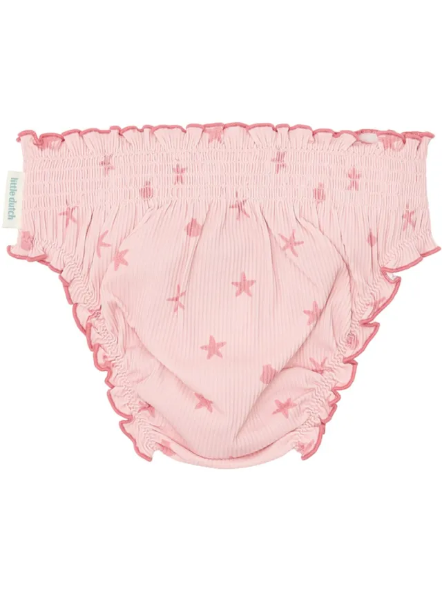 Little Dutch Zwembroekje met Ruches - Dreamy Seashells Roze