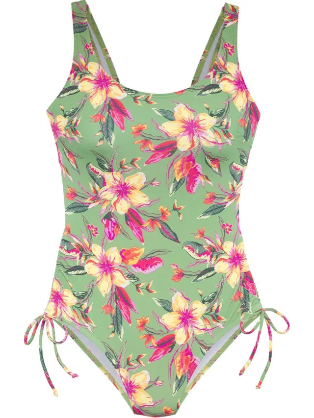 Lascana badpak Malia green print
