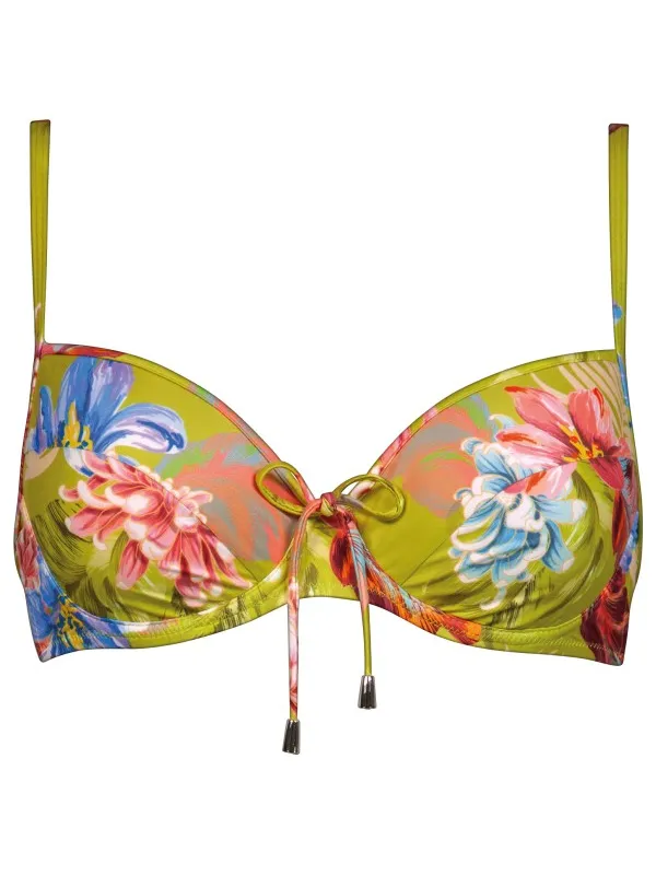LIDEA Women's Botanic Burst Bikini Top - Bikinitop - Cup: B, meerkleurig