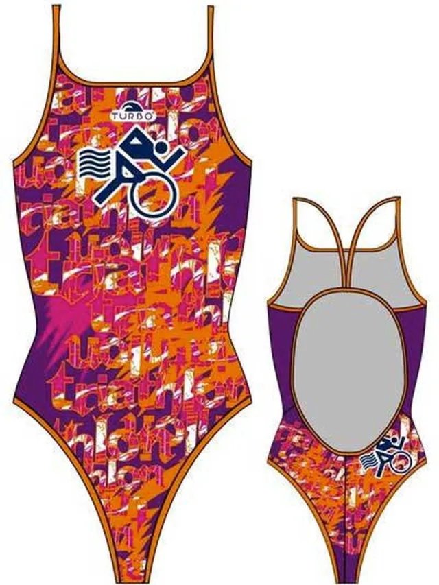 Turbo Multi Triahtlon Zwemkleding Oranje,Blauw L Vrouw Orange / Pink
