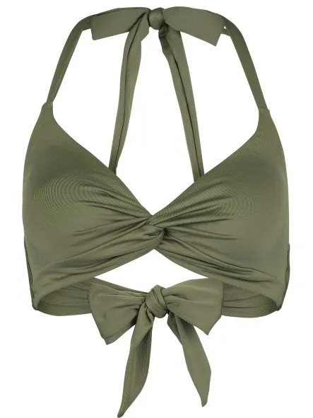 Dedicated Women's Bikini Top Gullholma - Bikinitop, olijfgroen