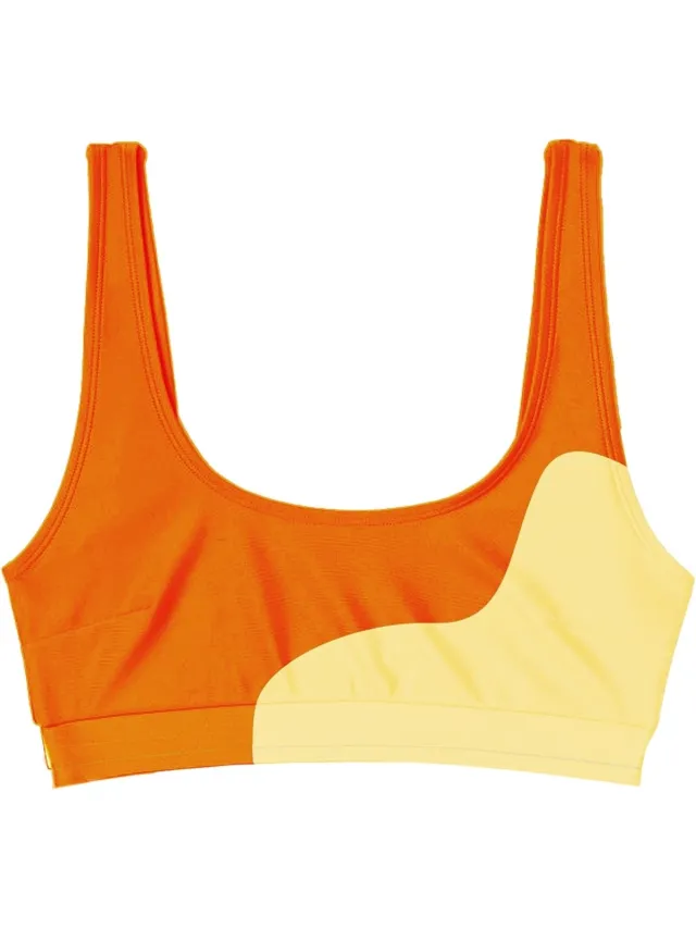 Sea'sons Official - Kleurveranderend - Brassiere Bikini Top - Oranje-Geel