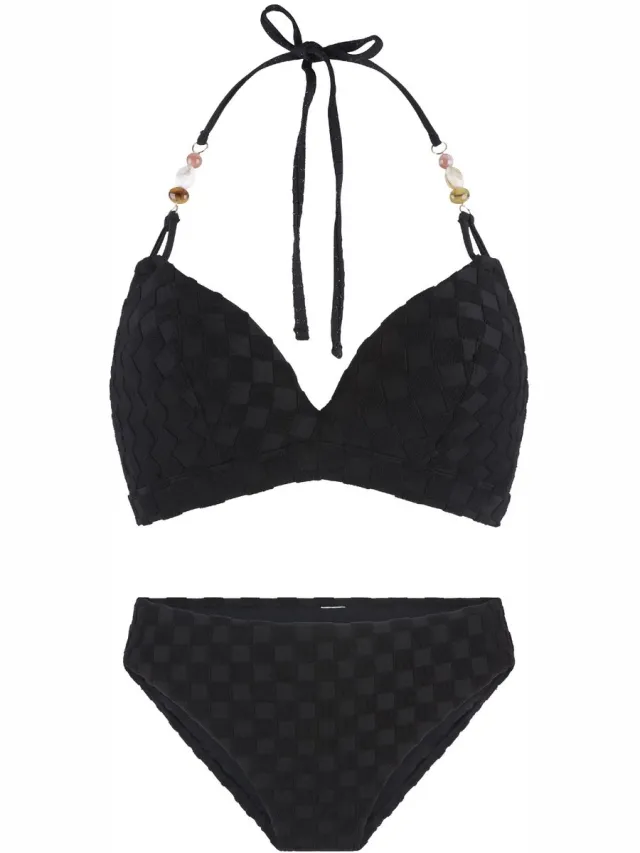 LingaDore Black Structure Triangel Bikini Set - Zwart