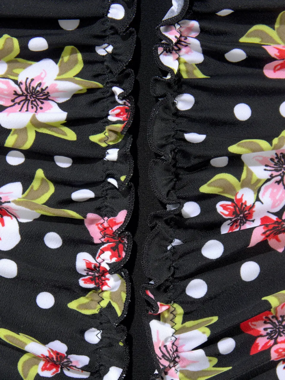 badpak zwart bloemenprint, foto 3