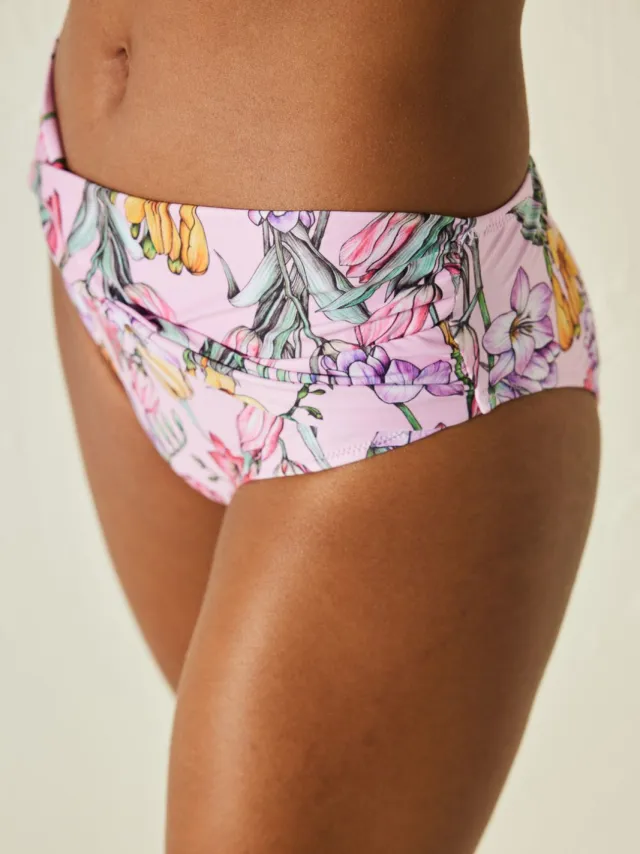 Penti Hooggetailleerde Bloemen Wikkel Bikini Onderstuk Veelkleurig