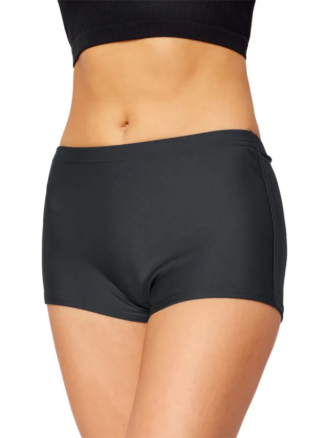 Merry Style HI-Leila Dames Zwembroek - Zwemshorts - Bikinibroekje - Elastische tailleband - Polyamide & Elastaan - Grafiet (9154) - 60